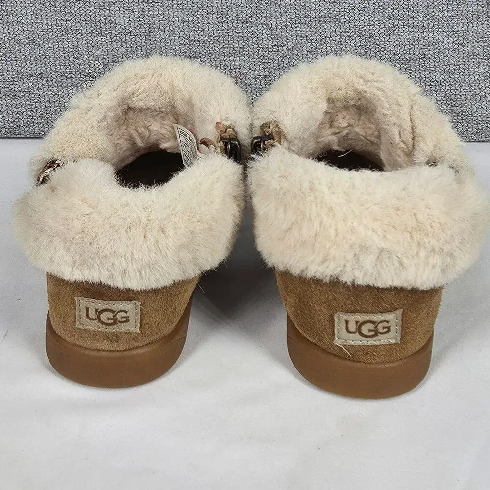 UGG® TODDLER DREAMEE TASMAN BRAID PLUSH ZIP-UP BOOTIES – KIDS SIZE 12